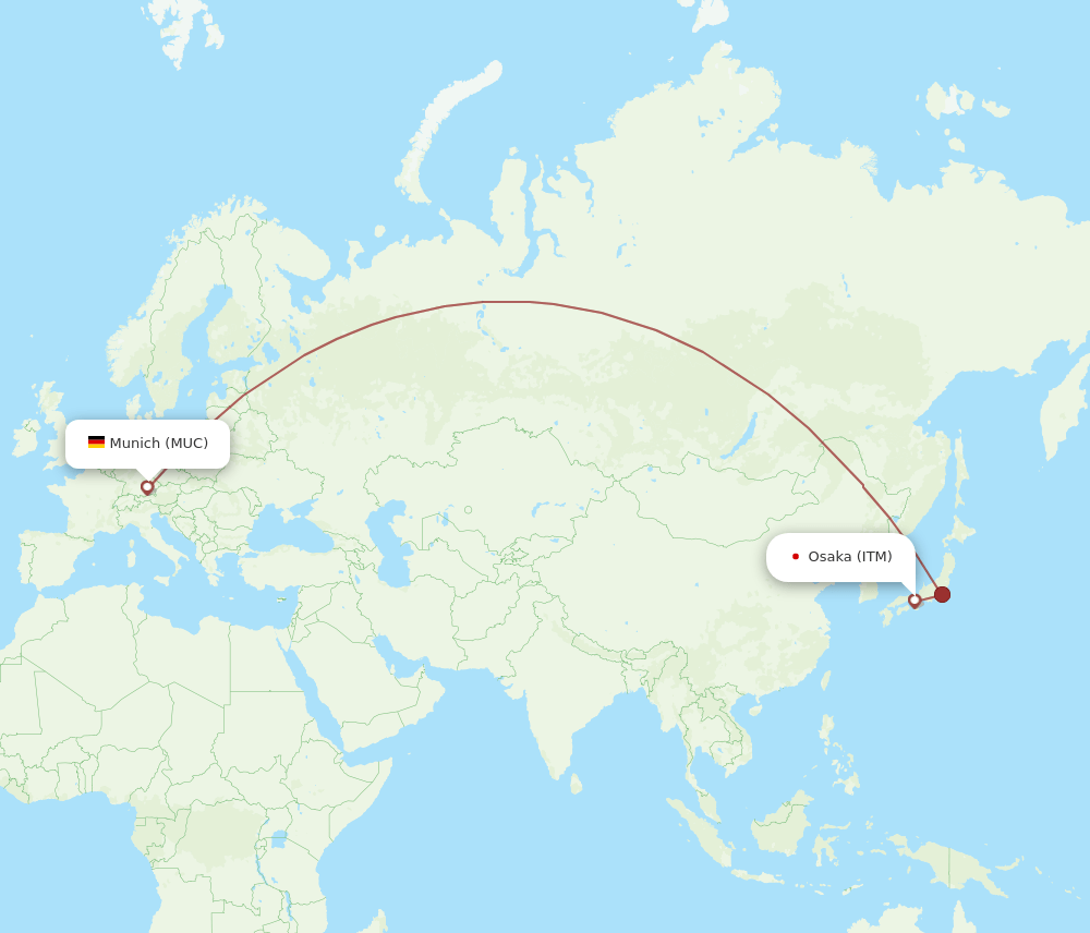 MUC-ITM flight routes