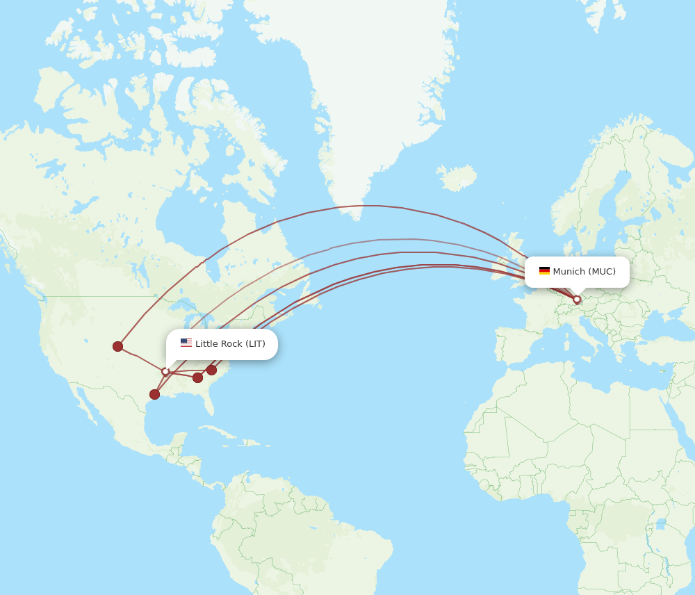 MUC-LIT flight routes