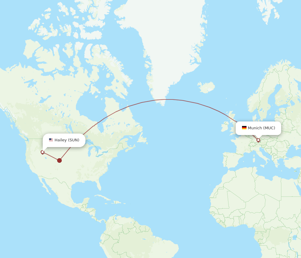 MUC-SUN flight routes