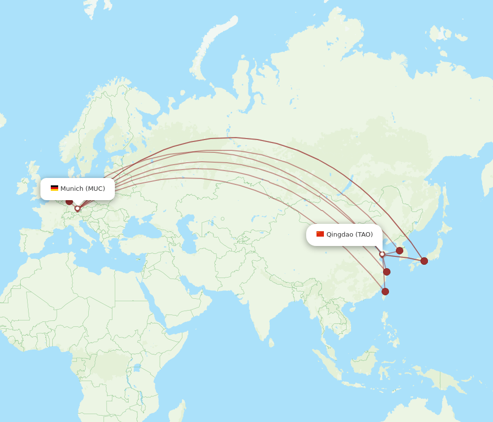MUC-TAO flight routes