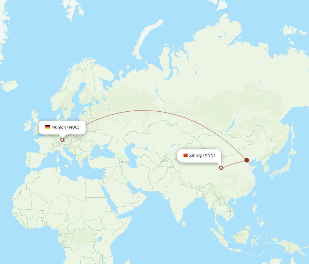 MUC-XNN flight routes
