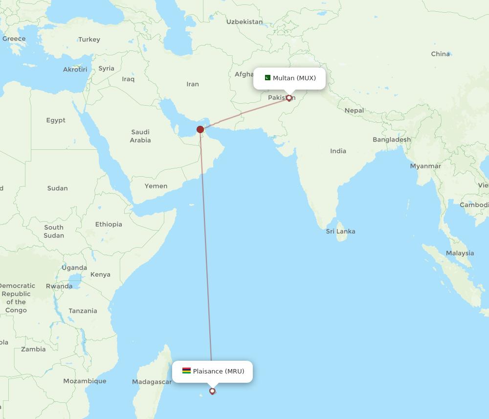 MUX-MRU flight routes