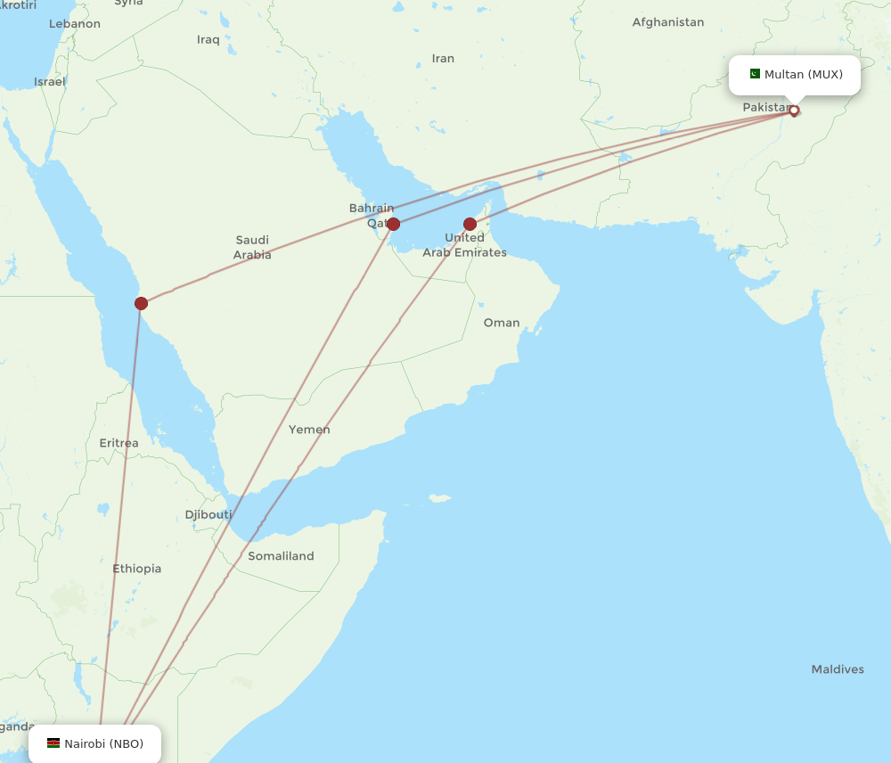 MUX-NBO flight routes
