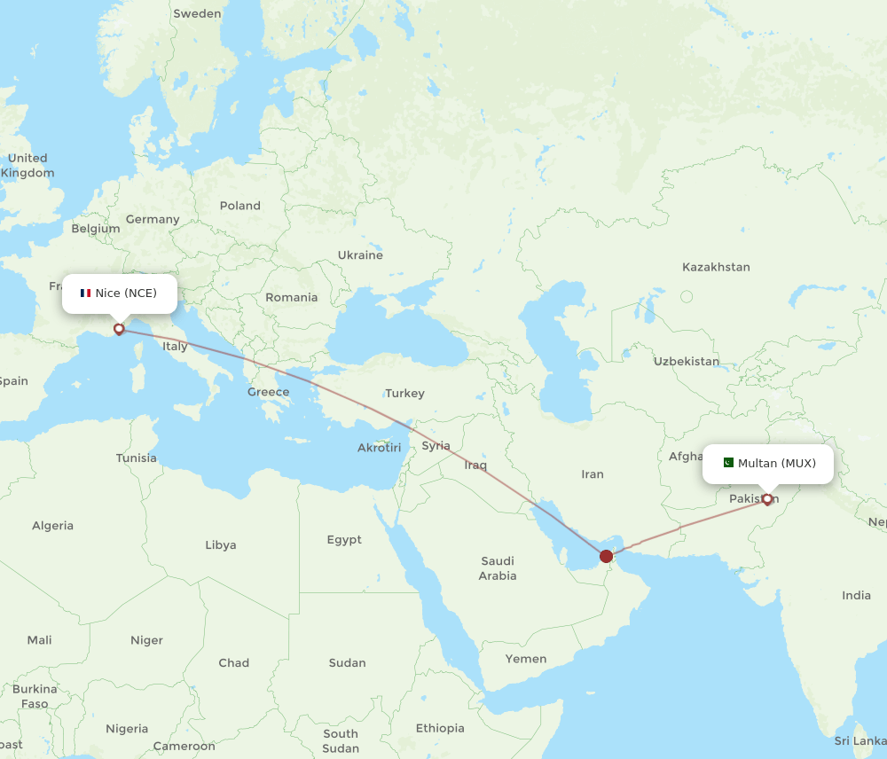 MUX-NCE flight routes