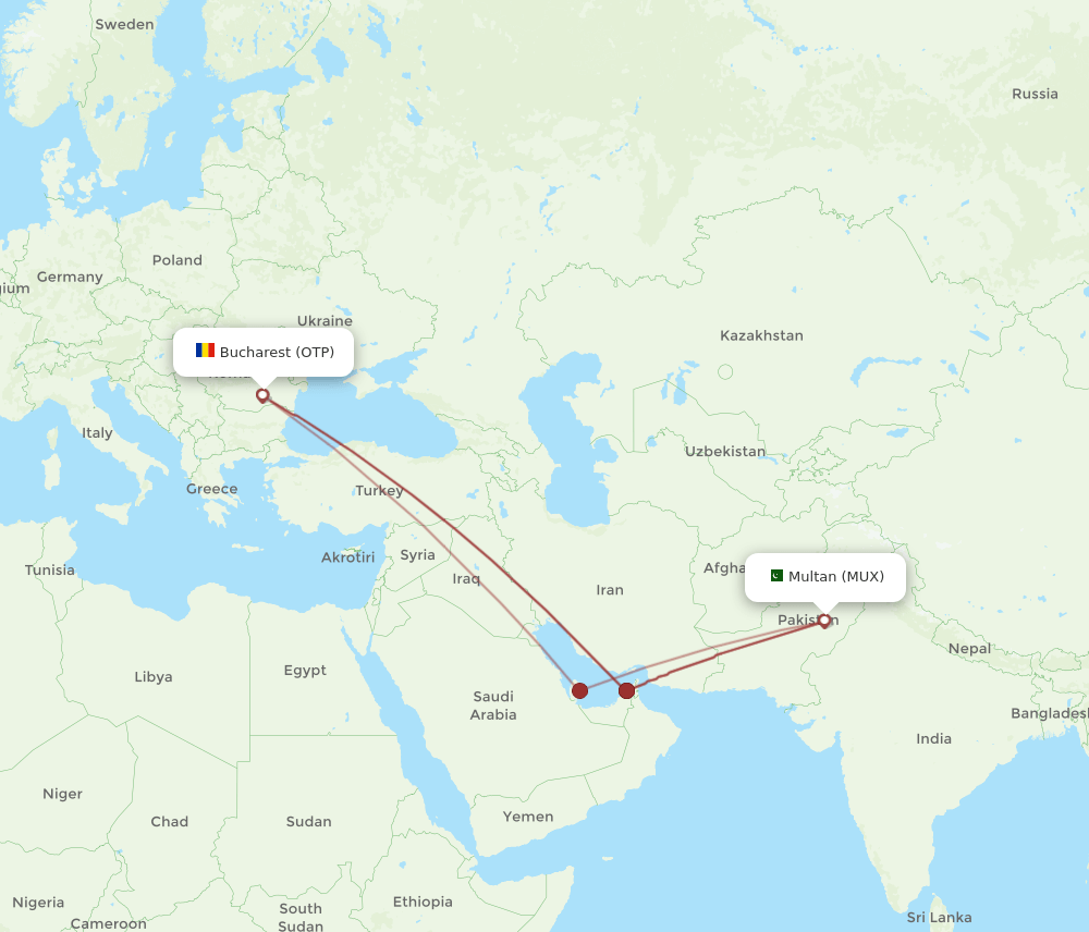 MUX-OTP flight routes