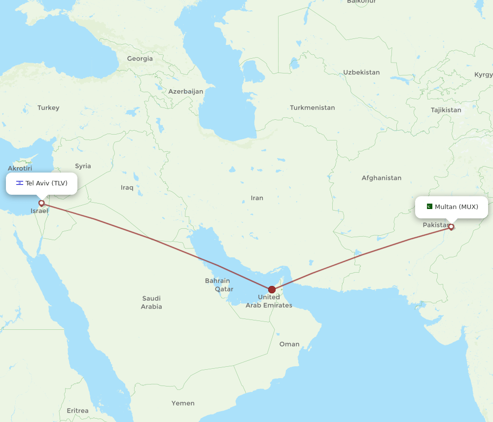 MUX-TLV flight routes