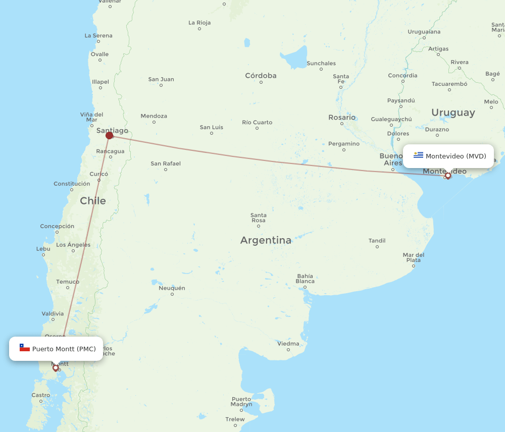 MVD-PMC flight routes