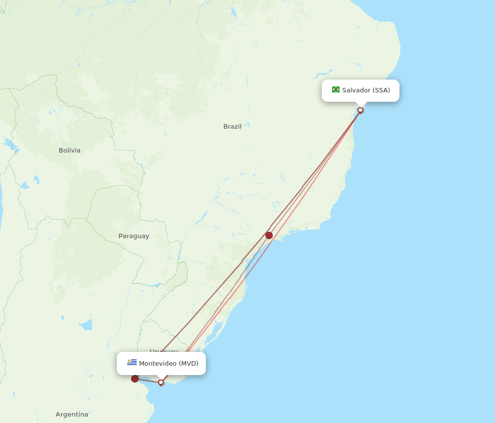 MVD-SSA flight routes