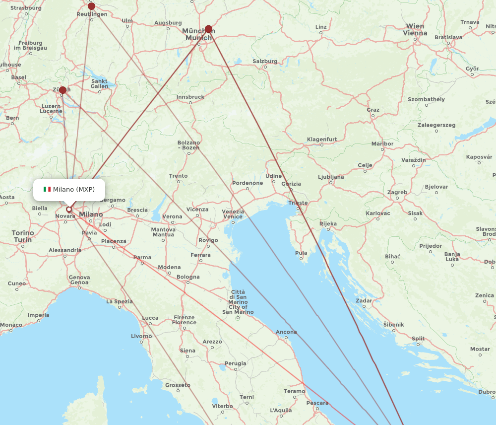 MXP-BRI flight routes