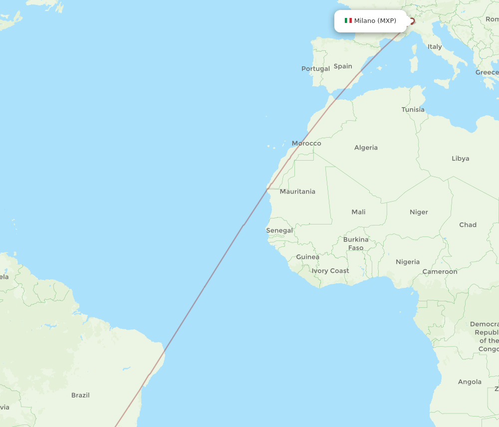 MXP-FLN flight routes