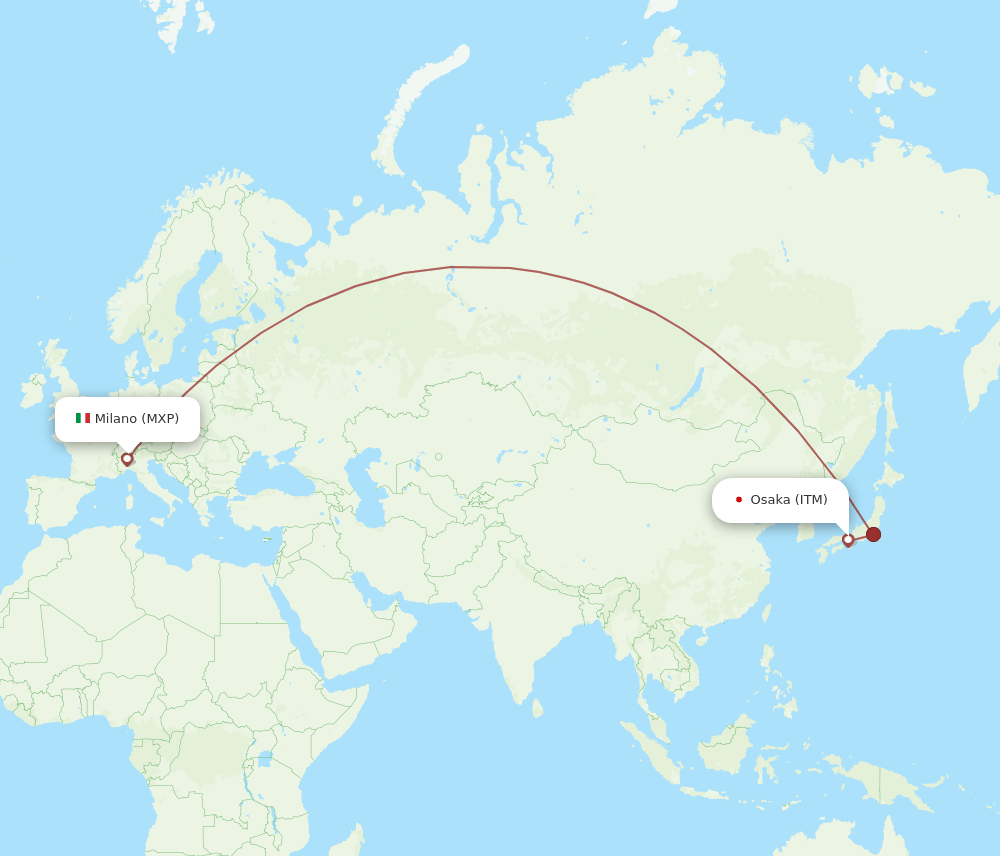 MXP-ITM flight routes