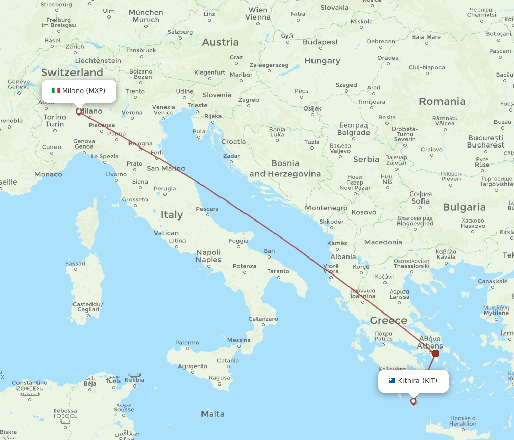 MXP-KIT flight routes