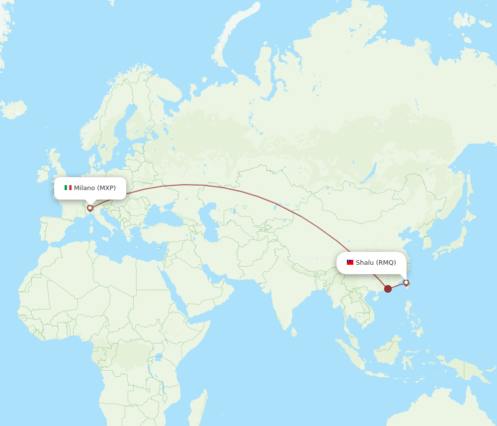 MXP-RMQ flight routes