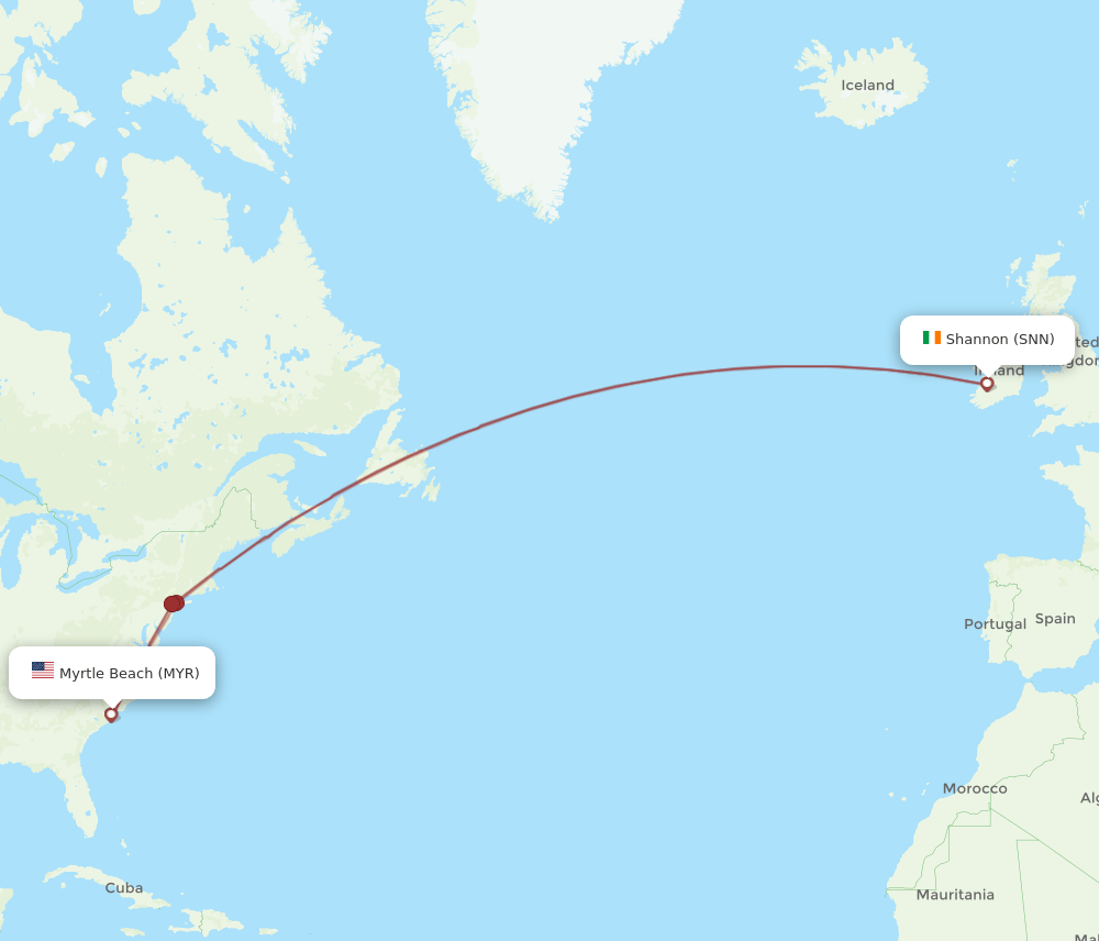 MYR-SNN flight routes