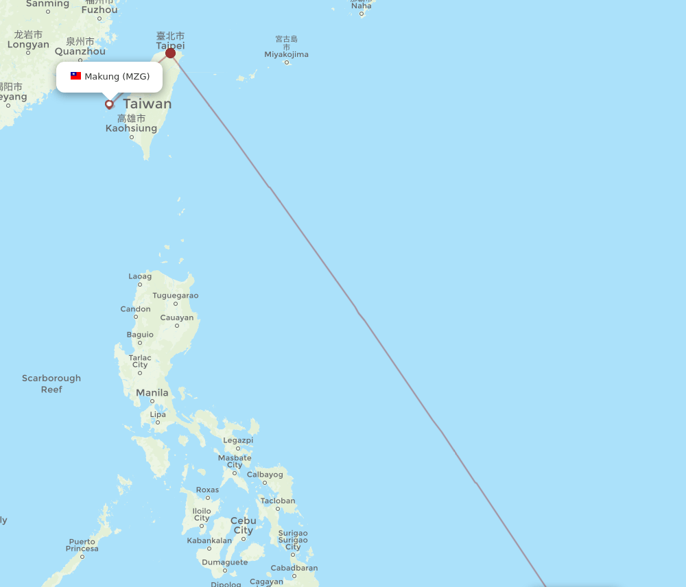 MZG-ROR flight routes