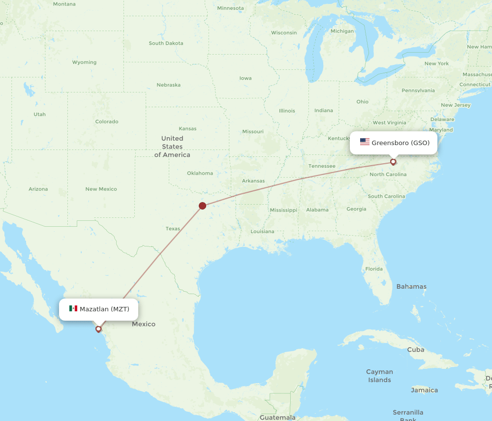 MZT-GSO flight routes