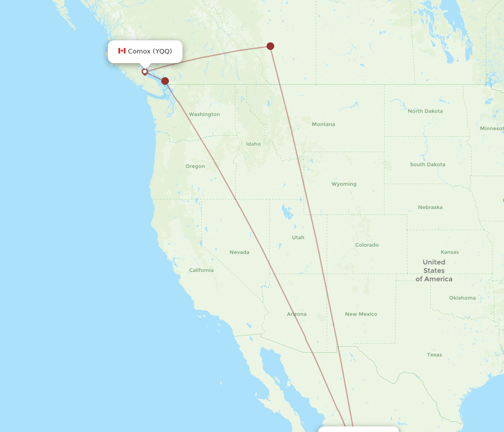 MZT-YQQ flight routes