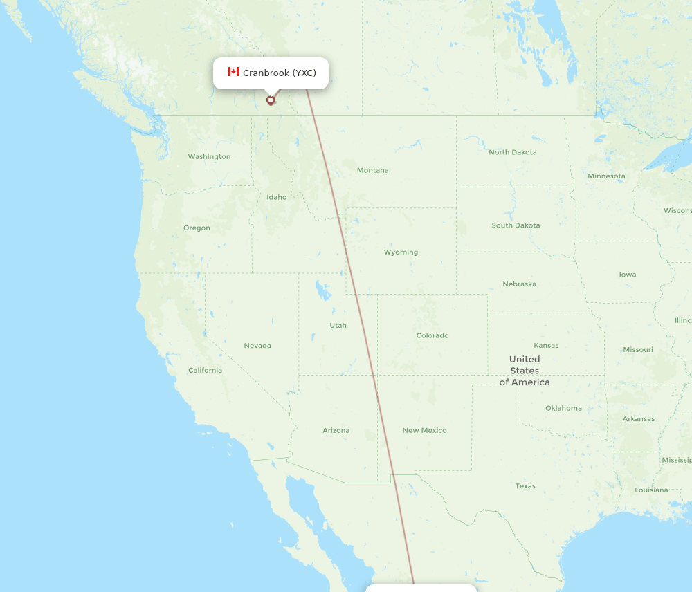 MZT-YXC flight routes