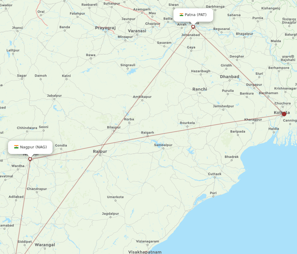 NAG-PAT flight routes