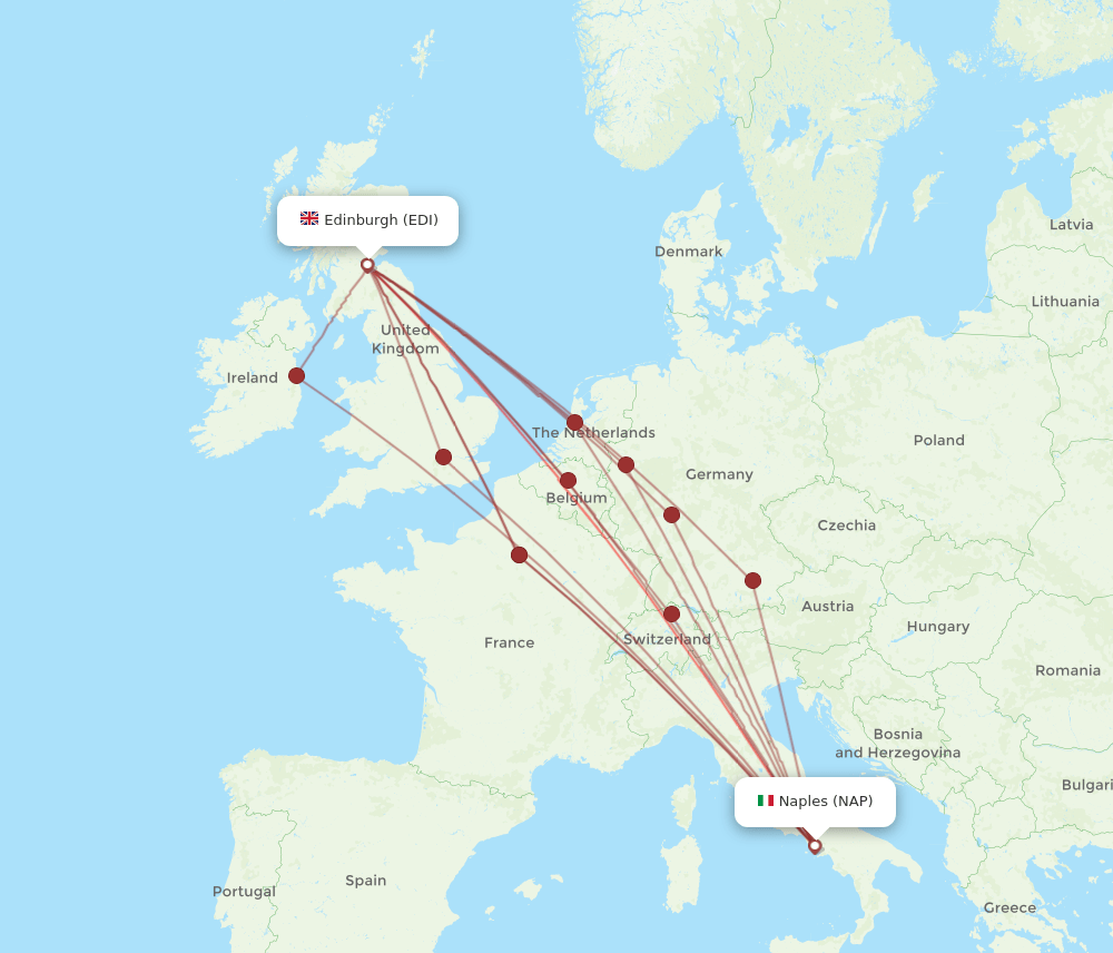 NAP-EDI flight routes