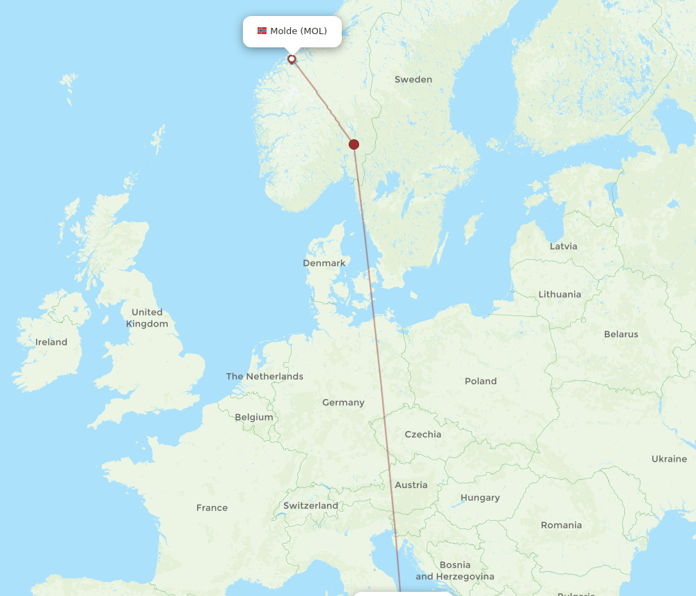 NAP-MOL flight routes