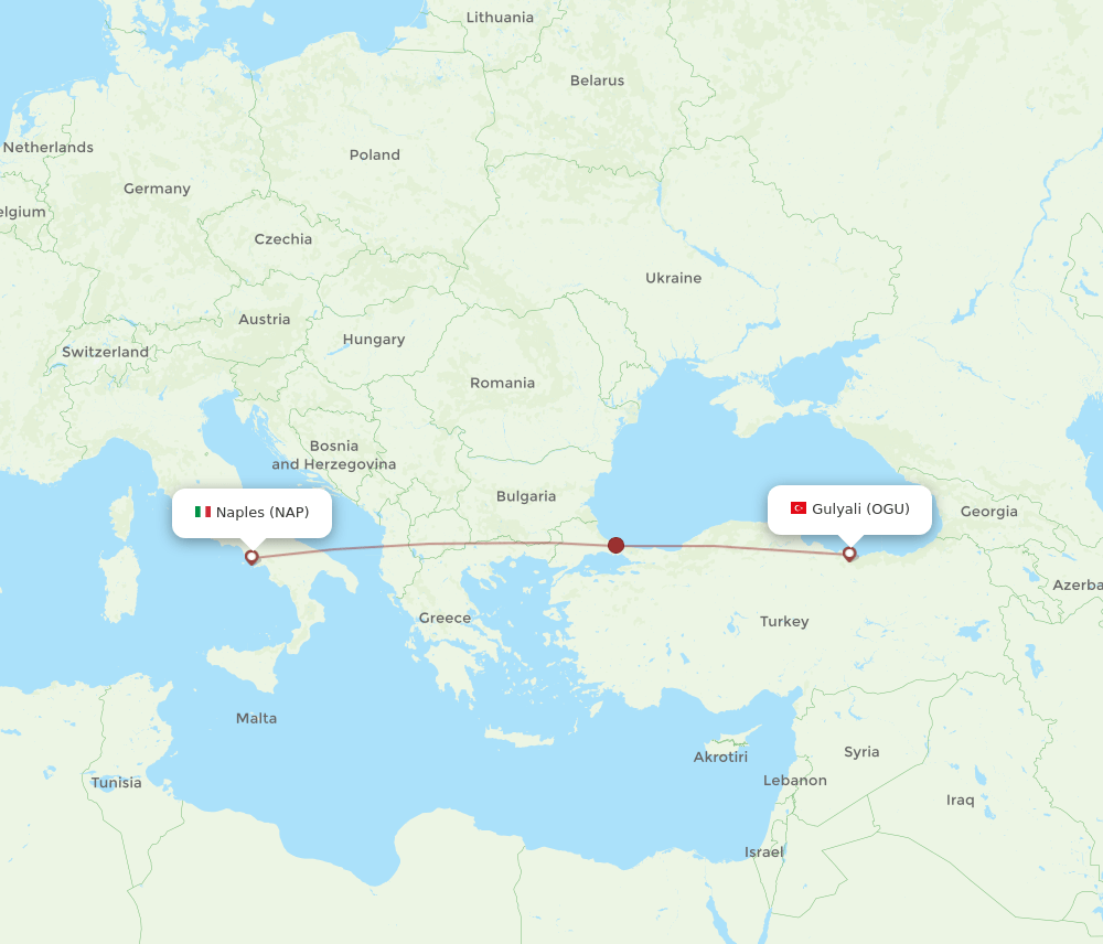 NAP-OGU flight routes