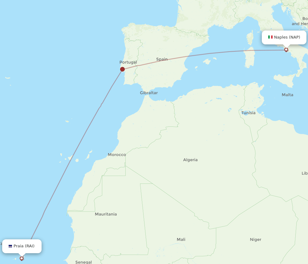 NAP-RAI flight routes