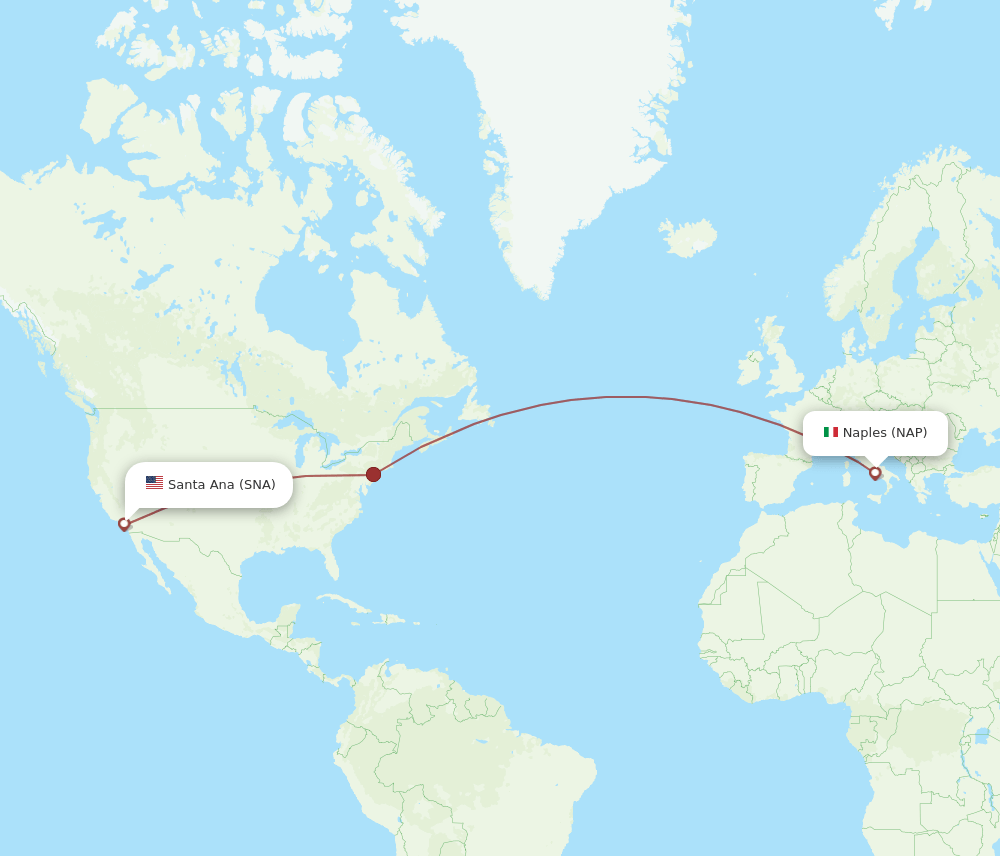 NAP-SNA flight routes