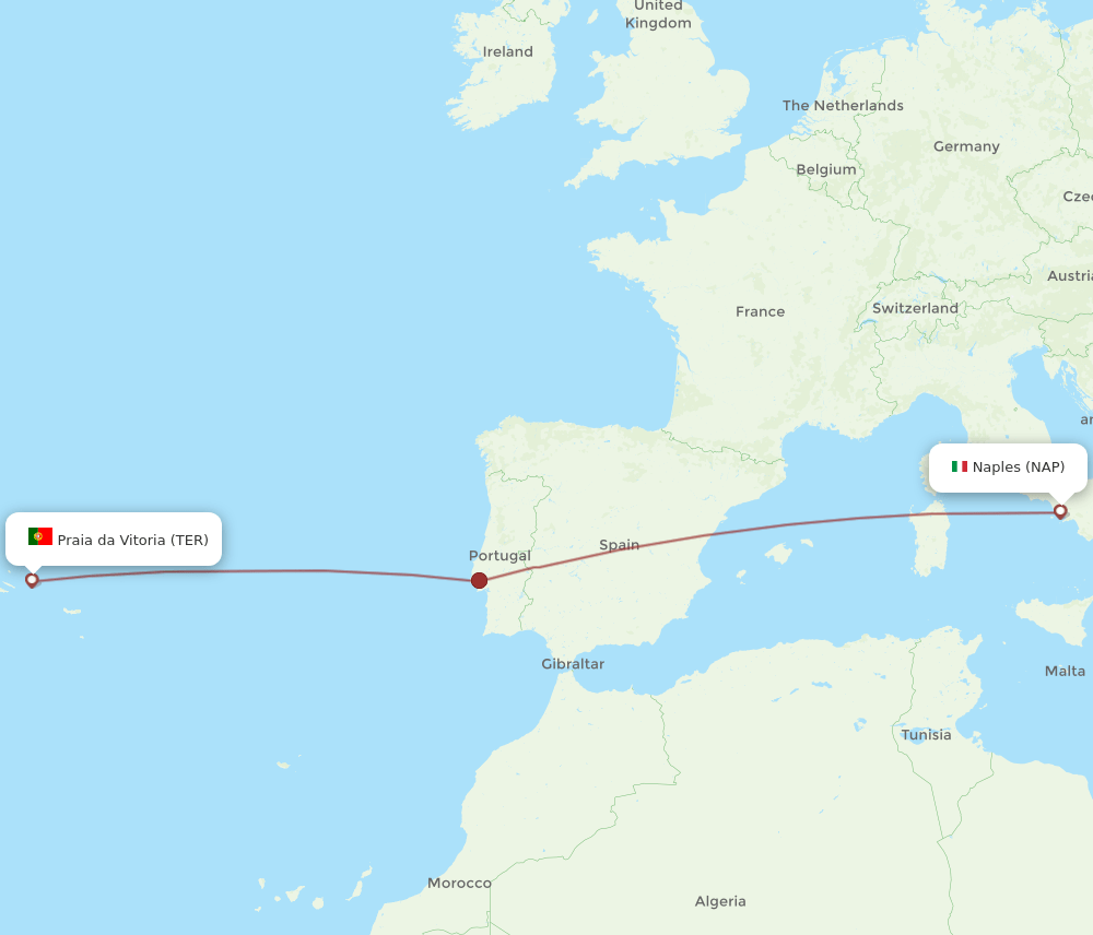 NAP-TER flight routes