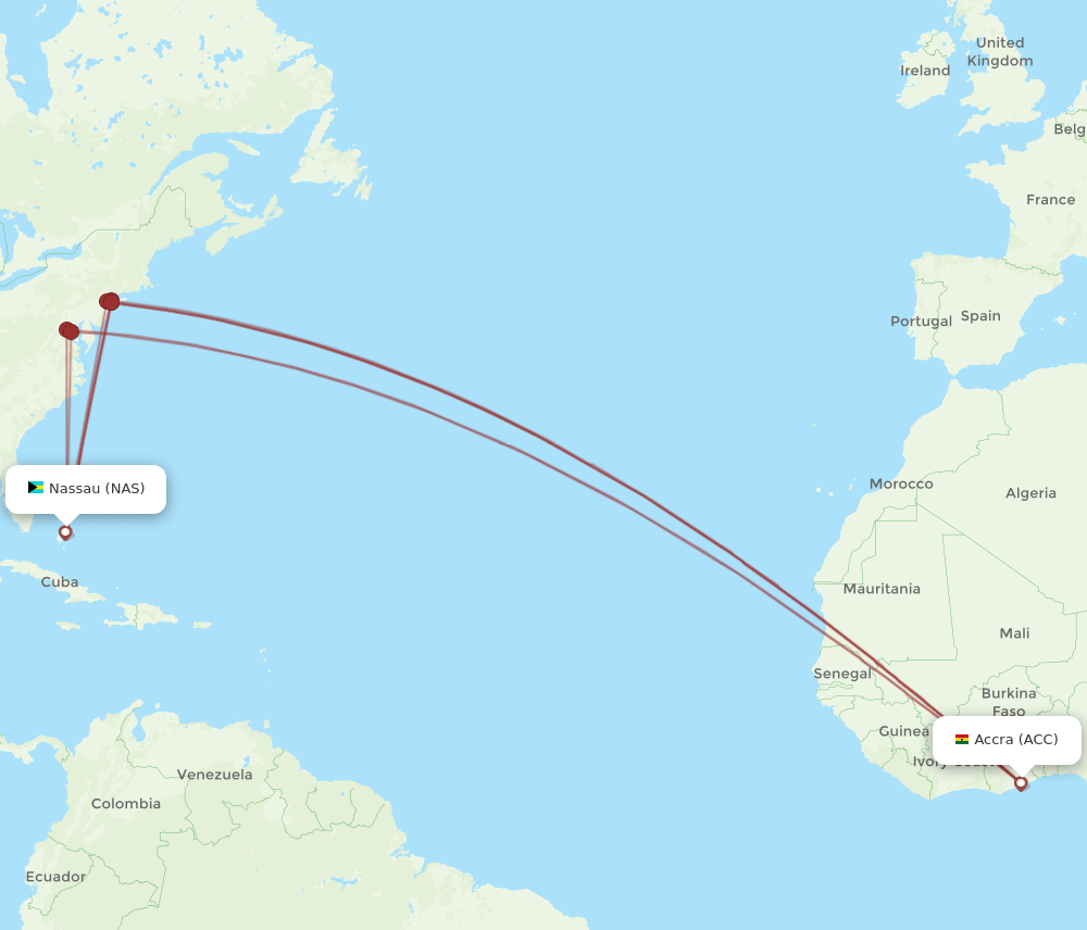 NAS-ACC flight routes