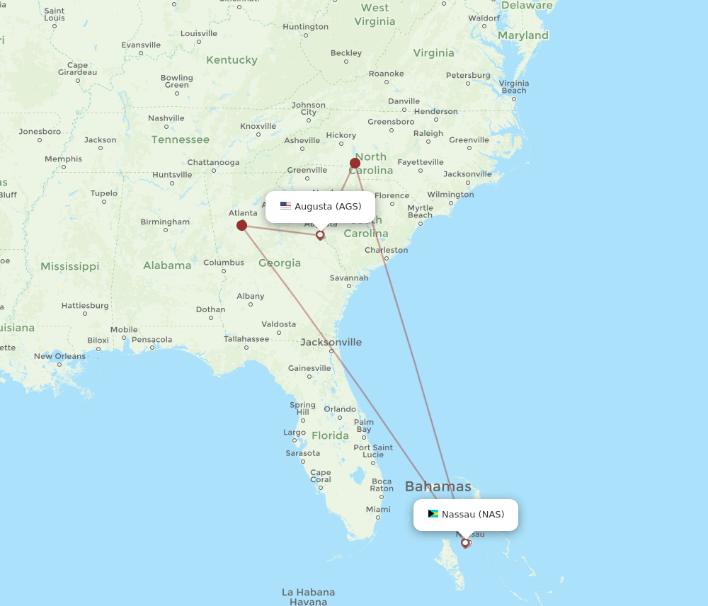 NAS-AGS flight routes