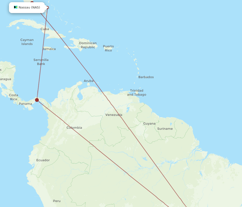 NAS-BSB flight routes