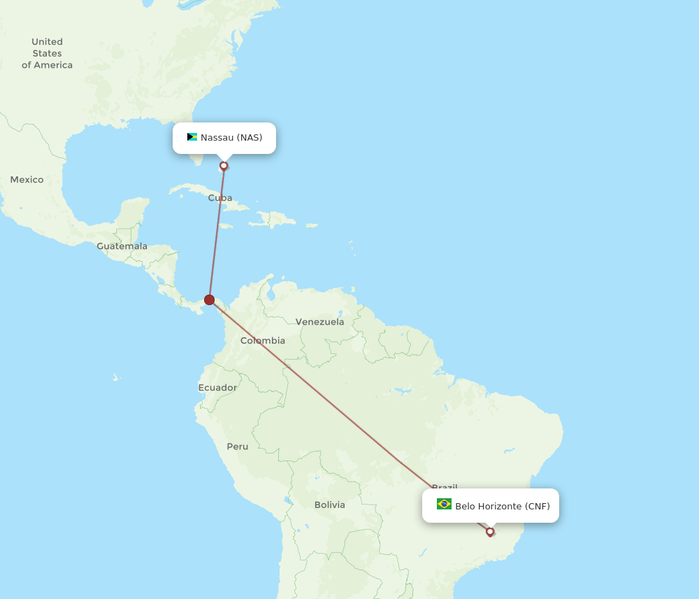 NAS-CNF flight routes