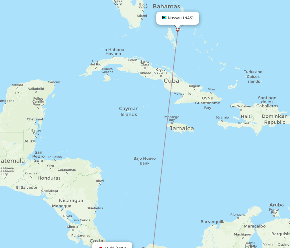 NAS-DAV flight routes
