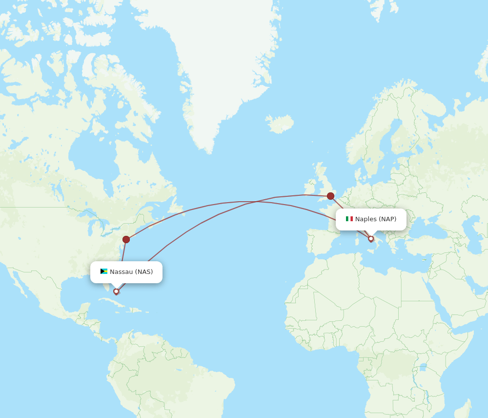 NAS-NAP flight routes