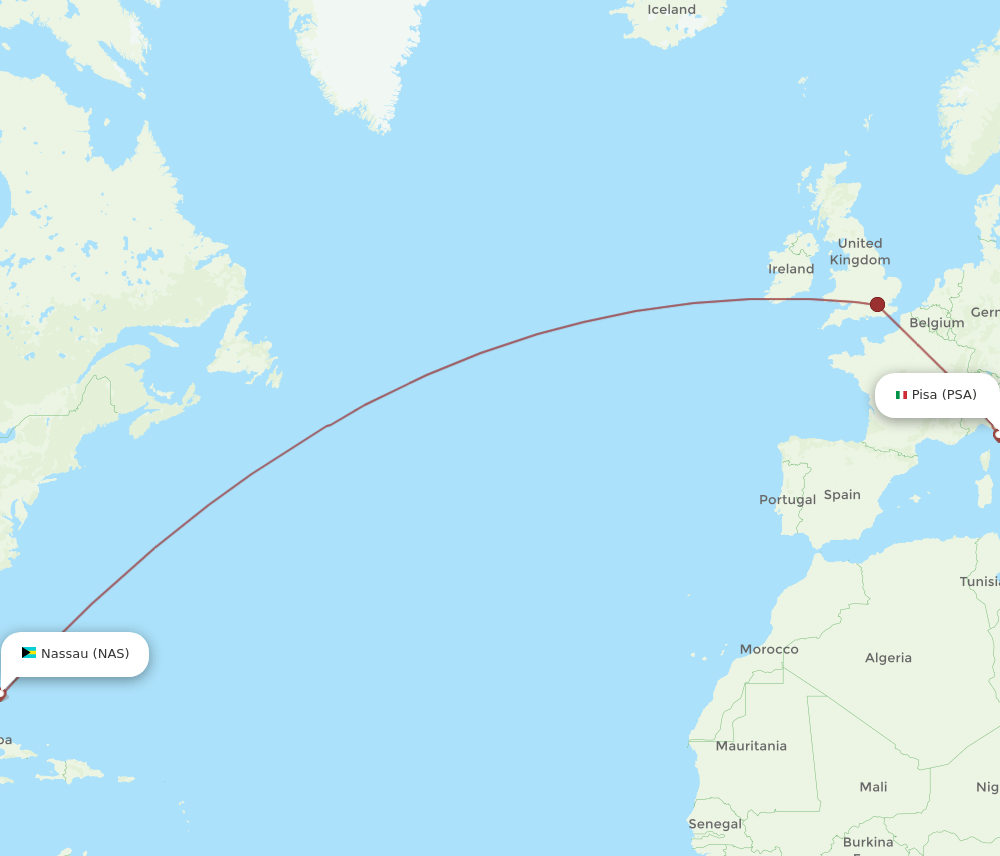 NAS-PSA flight routes