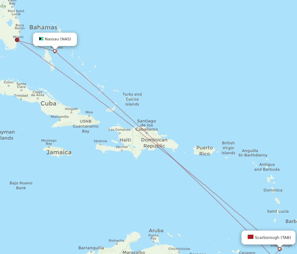 NAS-TAB flight routes