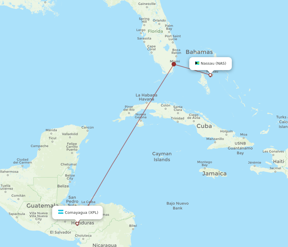 NAS-XPL flight routes