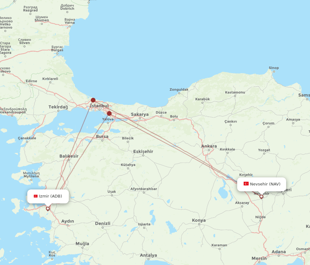NAV-ADB flight routes