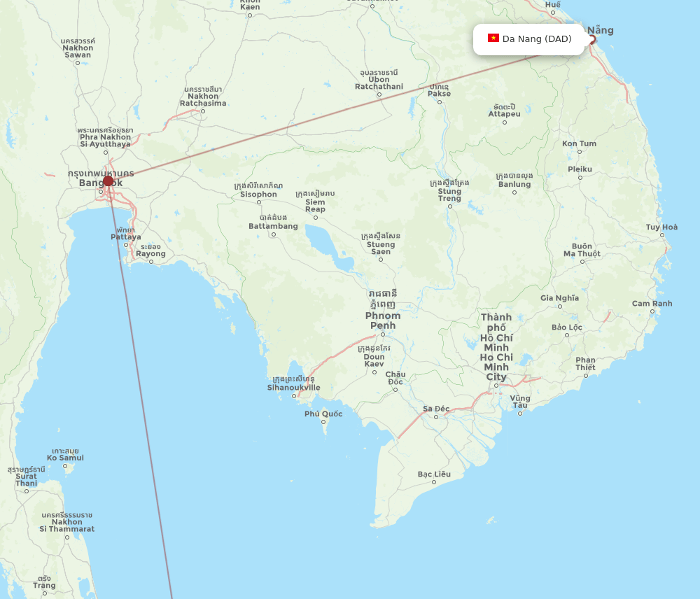 NAW-DAD flight routes