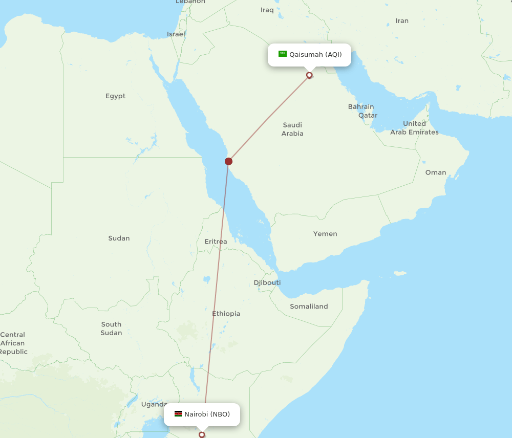 NBO-AQI flight routes