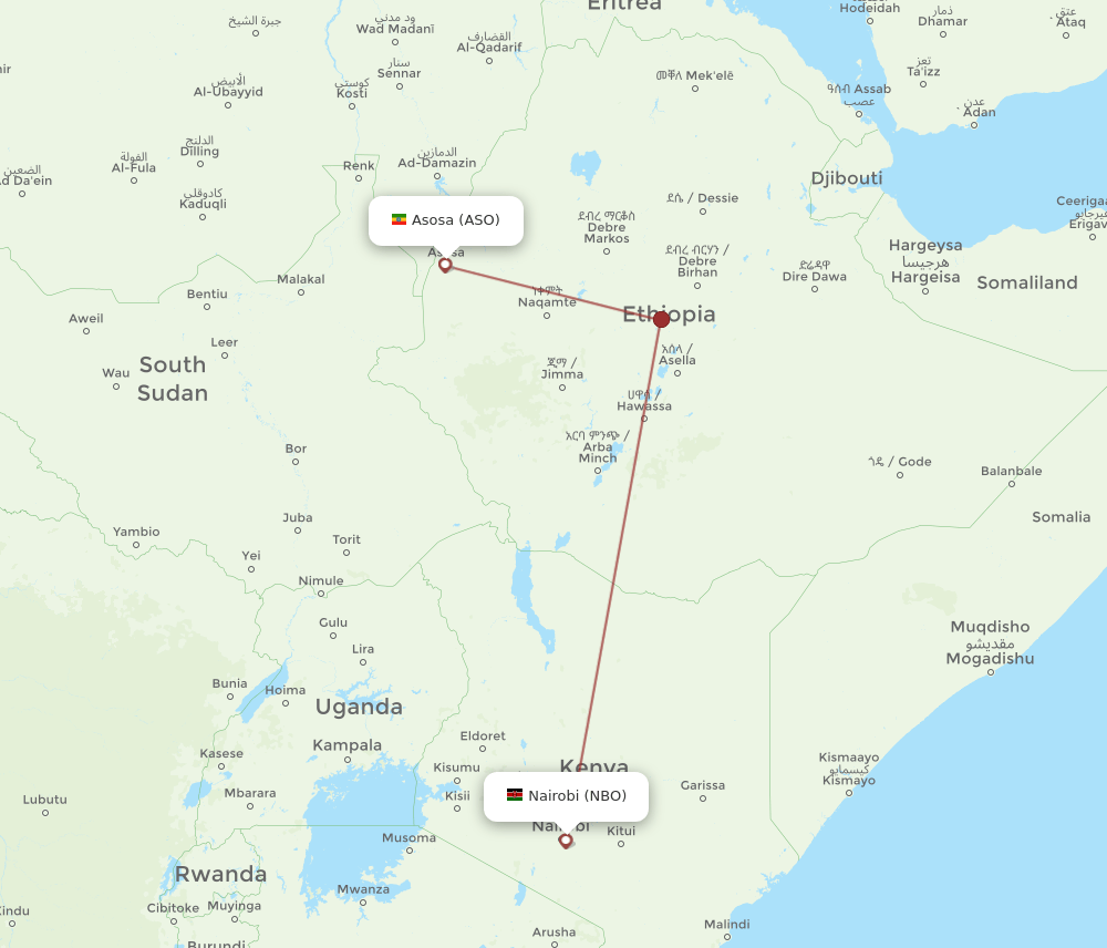 NBO-ASO flight routes