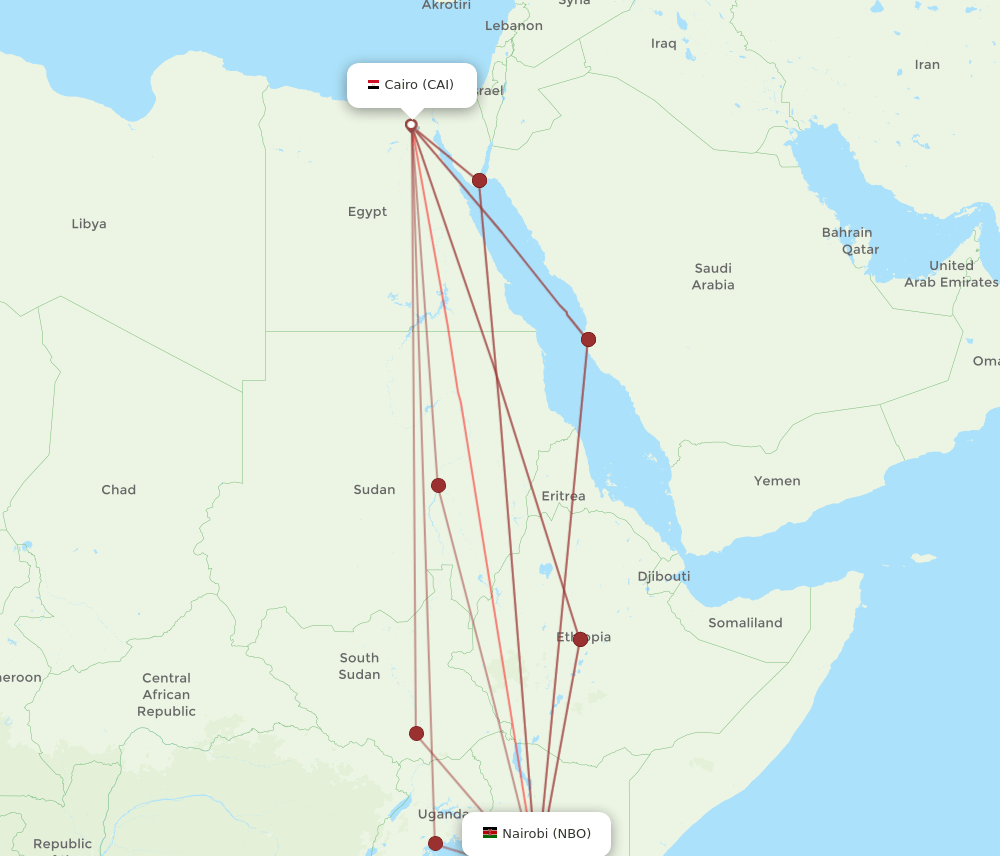 NBO-CAI flight routes