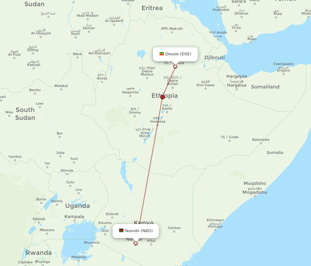 NBO-DSE flight routes