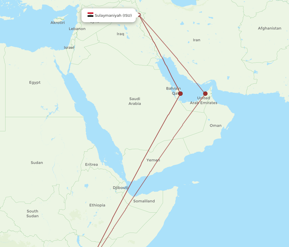 NBO-ISU flight routes