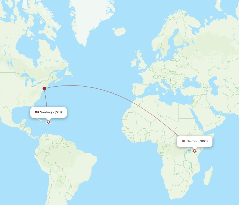 NBO-STI flight routes