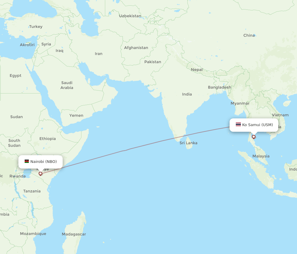 NBO-USM flight routes