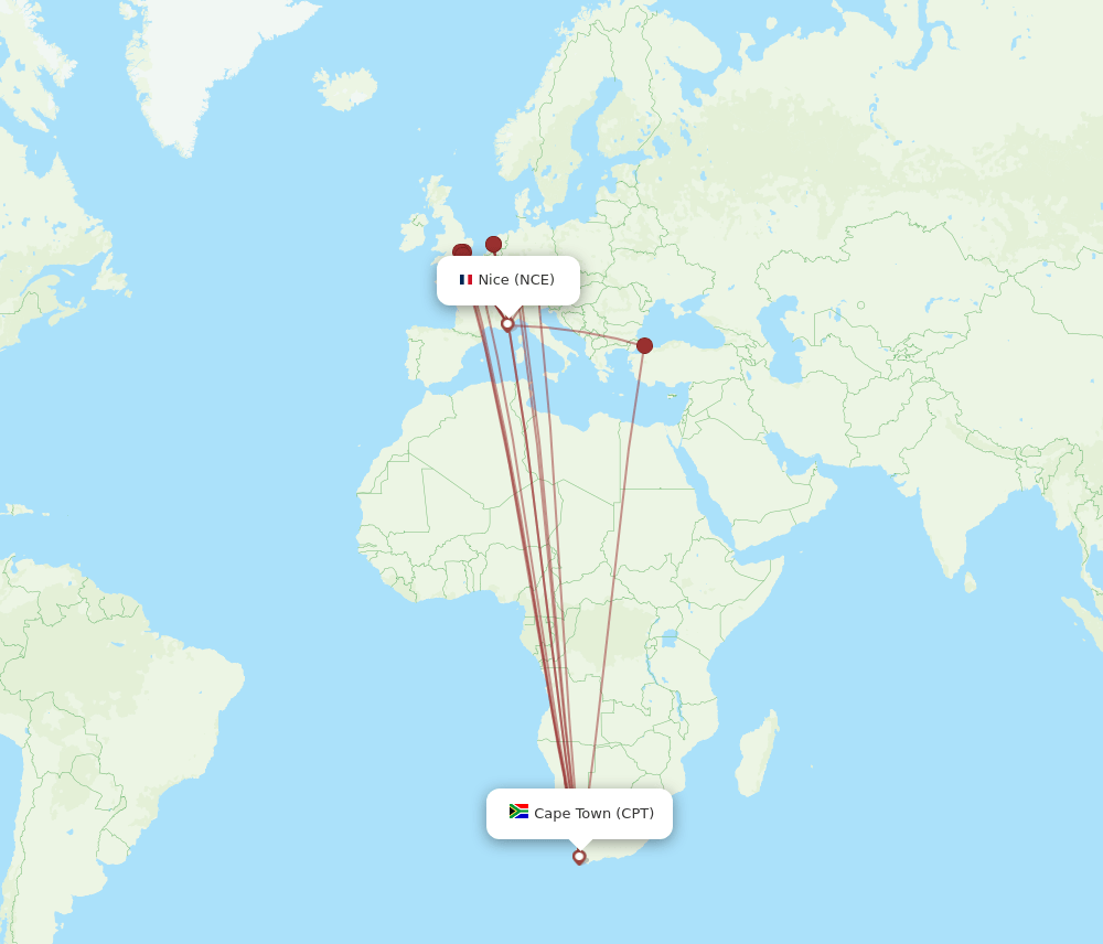 NCE-CPT flight routes