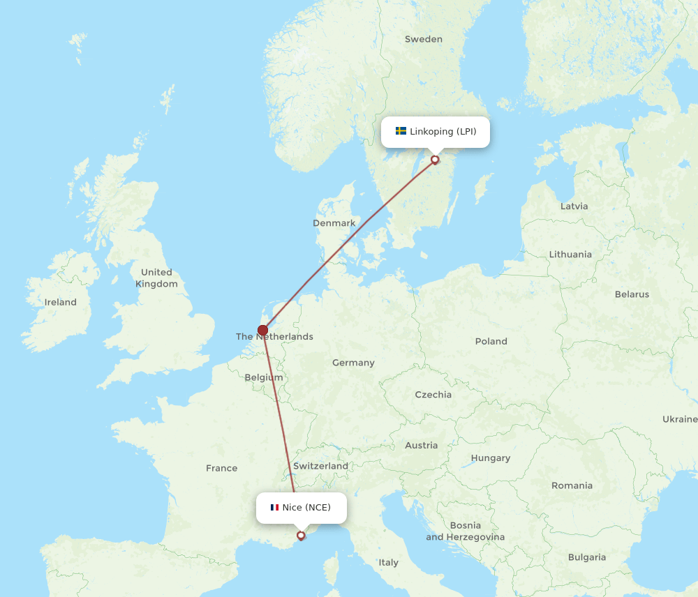 NCE-LPI flight routes