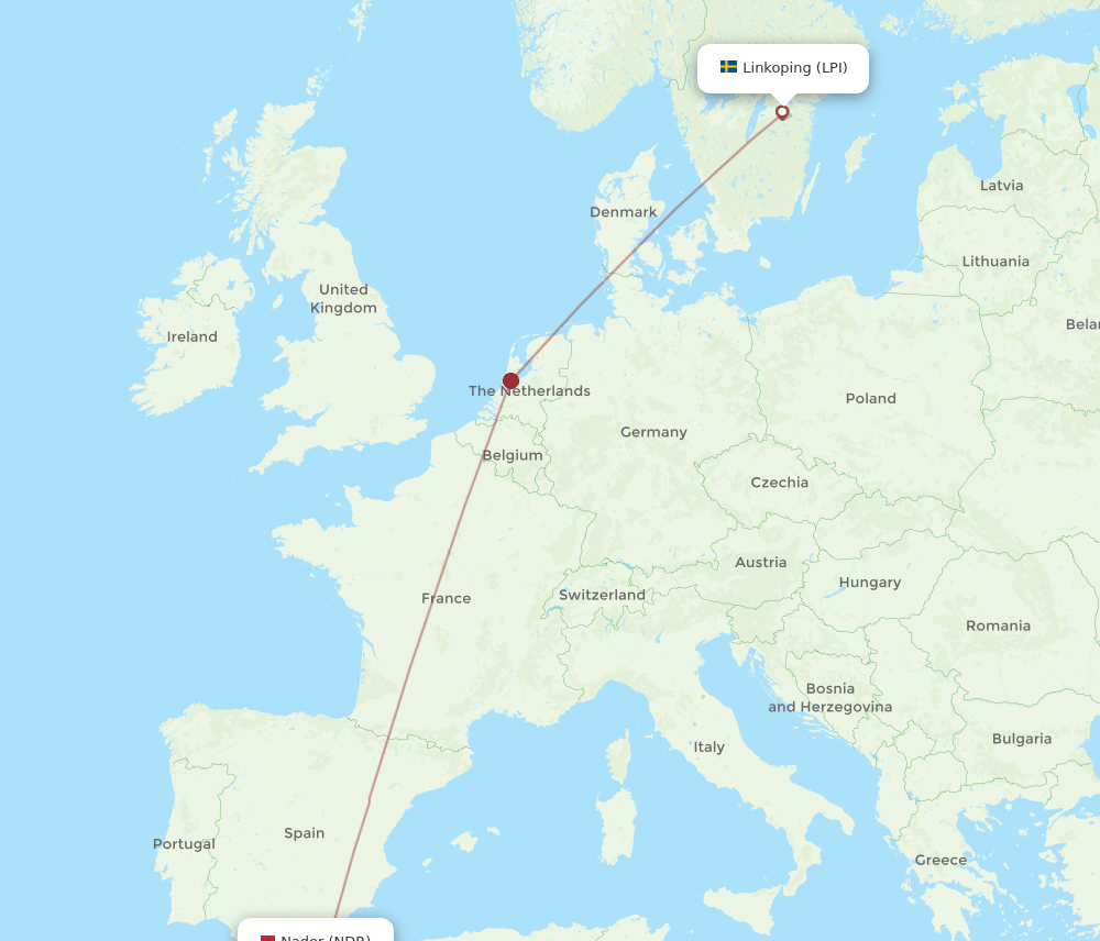 NDR-LPI flight routes